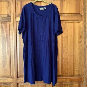Denim & Co Naturals Short Sleeve Dress Size Extra Large